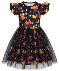 Toddler Girls Tutu Dress Princess Summer Party Tulle 5-6 Years Deep Black
