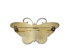 Vtg Ss Guilloche Enamel Butterfly Brooch Hroar Prydz Norway-lrg 2 5  X 1 5  16g
