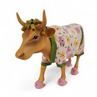 Westland Cow Parade Figurine Early Show  9129 Pink Pajamas Slippers W  Table