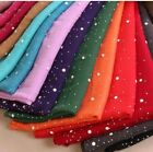 New Plain Solid Fringed Cotton Pearls Studs Nice Beads Muslim Scarves Hijabs
