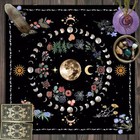 Moon Phases Altar Cloth  Wicca Altar Supplies  Moon Phases Tarot Cloth