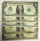 1963-b  1 One Dollar Bill Federal Reserve    barr  Note   Circulated