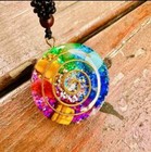 Chakra Orgone Stone Pendant Energy Crystal Reiki Protection Meditation Necklace