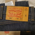 Levi s 501 Original Dark Blue Denim Jeans Water Less  Button Fly Men