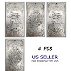 4-set Old Chinese Tibet Silver Carved Exquisite Zodiac Dragon Pendant Waist Tag