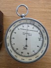 Taylor Instrument Company Vintage Pocket Barometer Altimeter With Case Usa Made