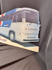 Vintage Greyhound Americruiser Bus Advertisement Cardboard Stand-up  Unused