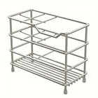 Stainless Steel Toothbrush Holder - Wall-mounted  No-drill Design For Bathroom S