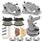 Front   Rear Brake Calipers W pads For Honda Pioneer 500 520 700 Sxs 2014-2023