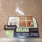 Quartet Cork Tiles 12x12 In     2 Packs  8 Tiles Total  Bulletin Board Diy New