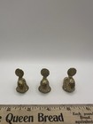 Vintage Solid Brass Fish Set Of Three