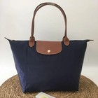 New Longchamp Le Pliage Tote Travel Shoulder Bag Nylon Handbag Large Navy Blue L