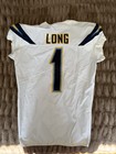 Ty Long Nfl Game Worn White Jersey Los Angeles Chargers