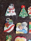 1950s Vintage Christmas  Seals  Lot Of 20 Stickers  Unused