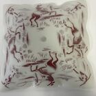 Vintage Glass Ceiling Light Shade Western Cowboy Rodeo