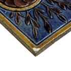Antique Majolica 4  Tile Joseph Cliff   Sons C1880 Arts   Crafts Burmantofts Int
