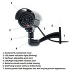 Cctv False Outdoor Wireless Camera Fake Dummy Security Waterproof Camera Ir Led