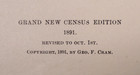 Antique 1891 Map  The United States   Its Territories  14x21 - 43