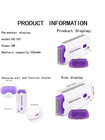 2in1 Women Epilator Painless Hair Remover Facial Body Electric Shaver Depilator