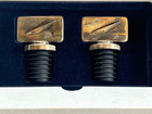  2  Concorde British Airways Silver Wine Stopper rubber Bottom Sets