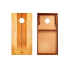 Cornhole Boards Set Elakai Mahogany Foldable Legs Outdoor Game Portable
