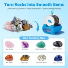 Komestone K5 Rock Tumbler For Kids   Starters    Dual Noise-reducing Sky Blue