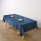 Navy Blue 60 x102  Premium Velvet Rectangular Tablecloth Wedding Party Linens
