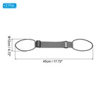 Luggage Straps Bag Bungee  2 Pcs Suitcase Straps Adjustable Belt  Gray
