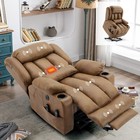 Lay Flat Power Lift Recliner For Big Tall Man W heat Massage   Extended Footrest