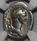 Trajan Caesar 98-117 Ad  Roman Empire Ar Denarius Silver Rare Rome Coin  Ngc F