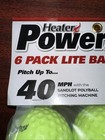 Heater  6 Pack  Sports Poweralley 80 Mph Lite Balls   Trend Sports Sandlot 40mph