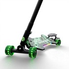 Melo Sidewinder Kick Scooter - Green  Steel   Aluminum Frame Lights Up