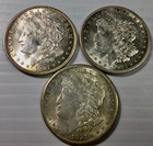 1921 Morgan Silver Dollar Trio Nice Coins Two Mint State Nearly So 1 Each Mint