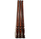 3 Decorative Wood Carving Column 21 65 In Antique French Architectural Salvage