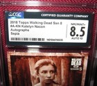 2018 Topps Walking Dead Season 8 Autograph  a-kn Enid Nacon 5 10 Cgc 8 5 Auto 10