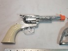 Vintage Lot Of 3 Metal Toy Cap Guns Pistol Kilgore Pony Boy Top Gun Jr