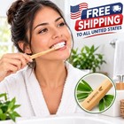 Bamboo Toothbrushes For Adults Soft Bristles Eco Friendly Vegan 4 Pack