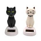 Solar Powered Dancing Animal Swinging Animated Bobble Dancer Toy Car Decor Cat