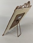 Bronze Metal Gold Velvet Fabric Pearl Picture Frame 4x6 Photo Victorian Style
