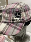 John Deere Womens Train Conductor Hat Cap Multi Pink Logo Adjust Strap Farmcore