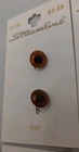 4 New Vtg Rust Brown Plastic Acrylic Teddy Bear Eyes 2 Pairs 9mm  2 Pairs 5mm 