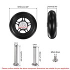 Replacement Luggage Wheels 75x24mm Suitcase Wheel Repair Kits