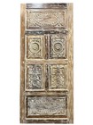Vintage Carved Double Doors Boho Rustic Natural Wooden Farmhouse Barn Door 80x36