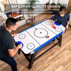 Best Choice Products Air Hockey Table 2 Pucks 2 Paddles Led Score Board - 58in