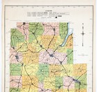 1941  Steuben  County New York Map Original  20x16   Corning Bath Hammondsport