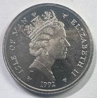 1992 Isle Of Man 10 Pence  Unc bu