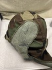 Us Army Military Helmet Missing Liner Has Camo Cover Post Vietnam Era