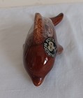 Churston Pottery Brown Mottle Glaze Dolphin Devon   Cornwall