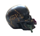  Skull With Rose Figurine Statue Skeleton Halloween