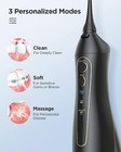 Fairywill Dental Water Flosser 300ml Portable   Rechargeable Teeth Cleaner 8 Tip
